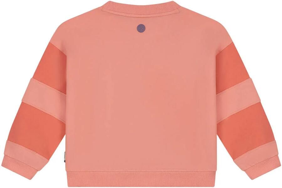 Stains&Stories sweater met print zalm