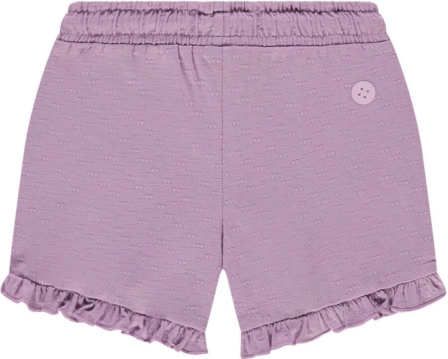 Stains&Stories sweatshort lila met textuur - Foto 2