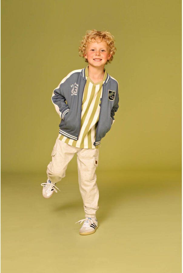 Stains&Stories sweatvest donkerblauw