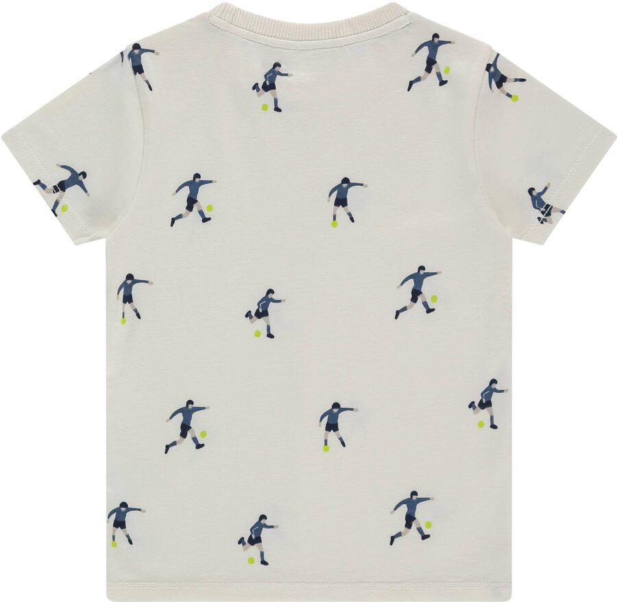 Stains&Stories T-shirt ecru Jongens Stretchkatoen Ronde hals All over print - Foto 2