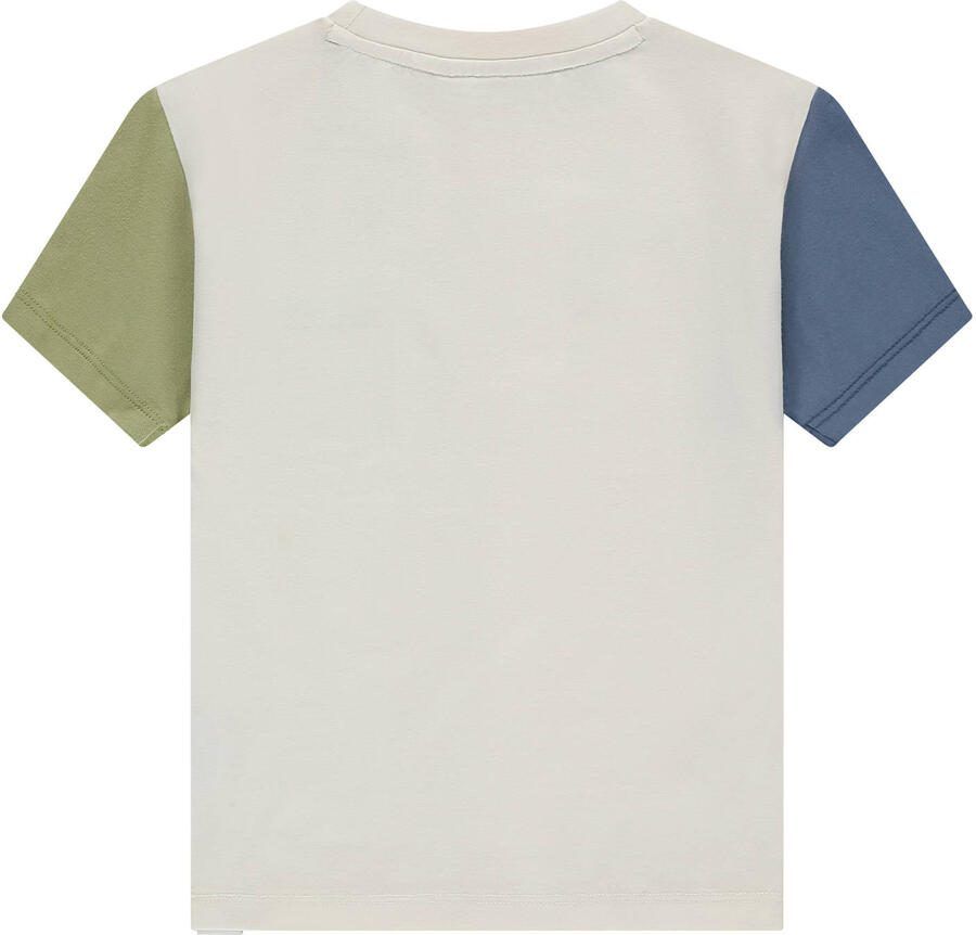 Stains&Stories T-shirt ecru Jongens Stretchkatoen Ronde hals Meerkleurig - Foto 2
