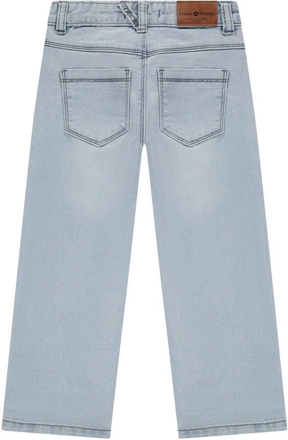 Stains&Stories wide leg jeans light blue denim - Foto 2