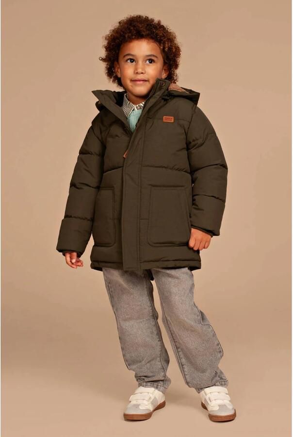 Stains&Stories winterparka armygroen