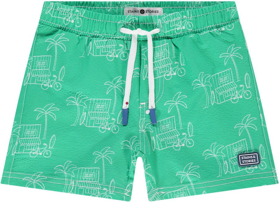 Stains&Stories zwemshort groen