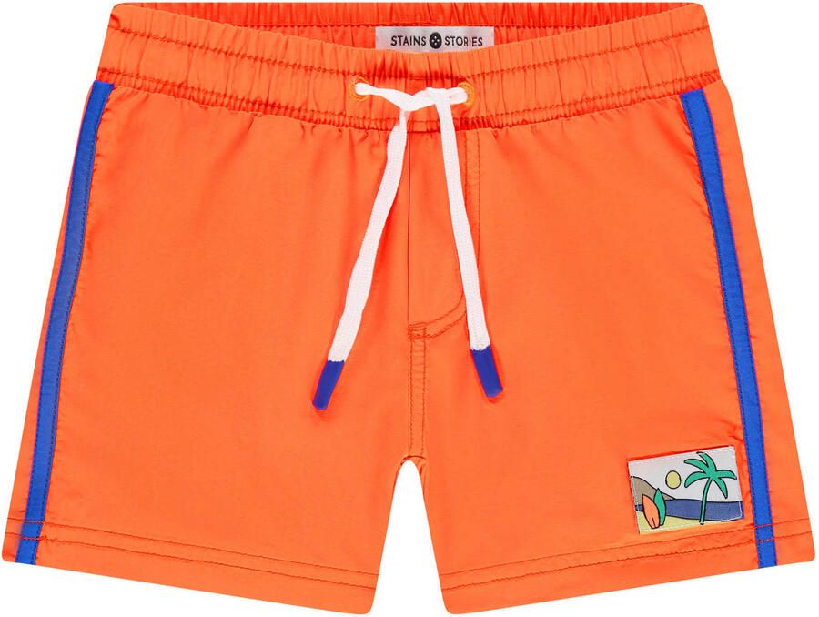 Stains&Stories zwemshort oranje