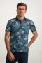 State of Art regular fit polo met all over print donkerblauw azuurblauw - Thumbnail 1