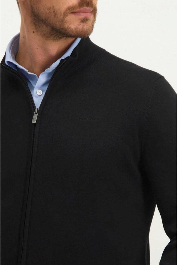 State of Art fijngebreid vest zwart