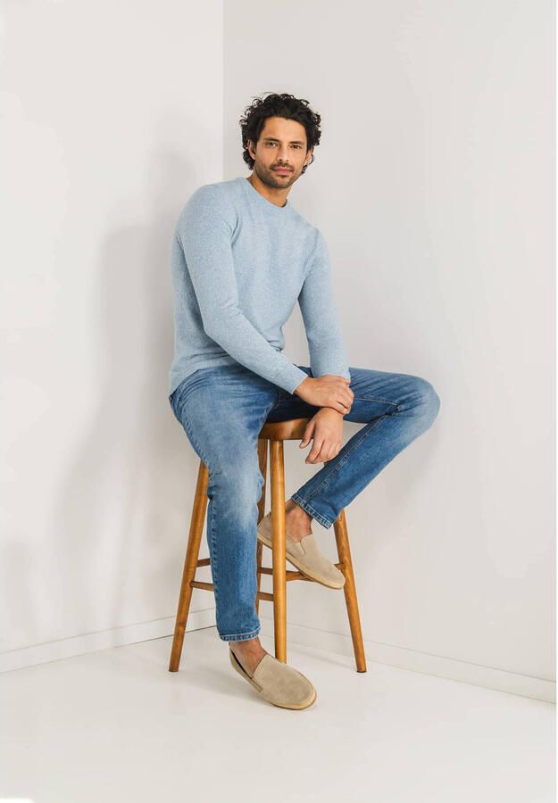 State of Art Crew-Neck Pullover in Moderne Stijl Gray Heren - Foto 2