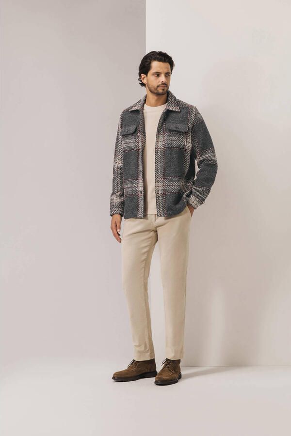 State of Art geruite overshirt grijsgroen - Foto 2