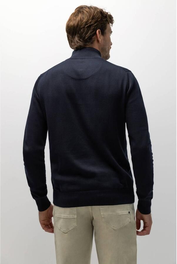 State of Art katoenen regular fit gebreide trui dark-blue - Foto 2
