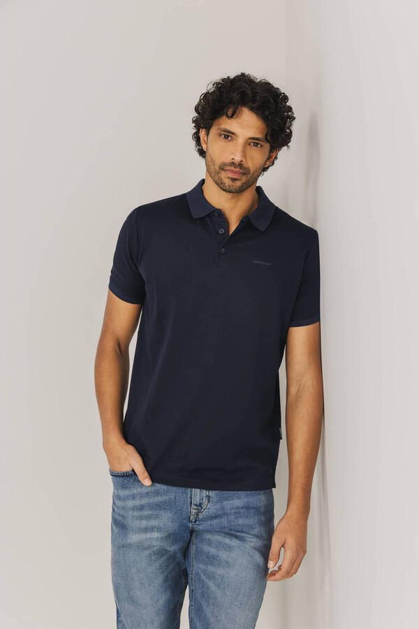 State Of Art T-shirt Poloshirt Mercerized Piqué Navy