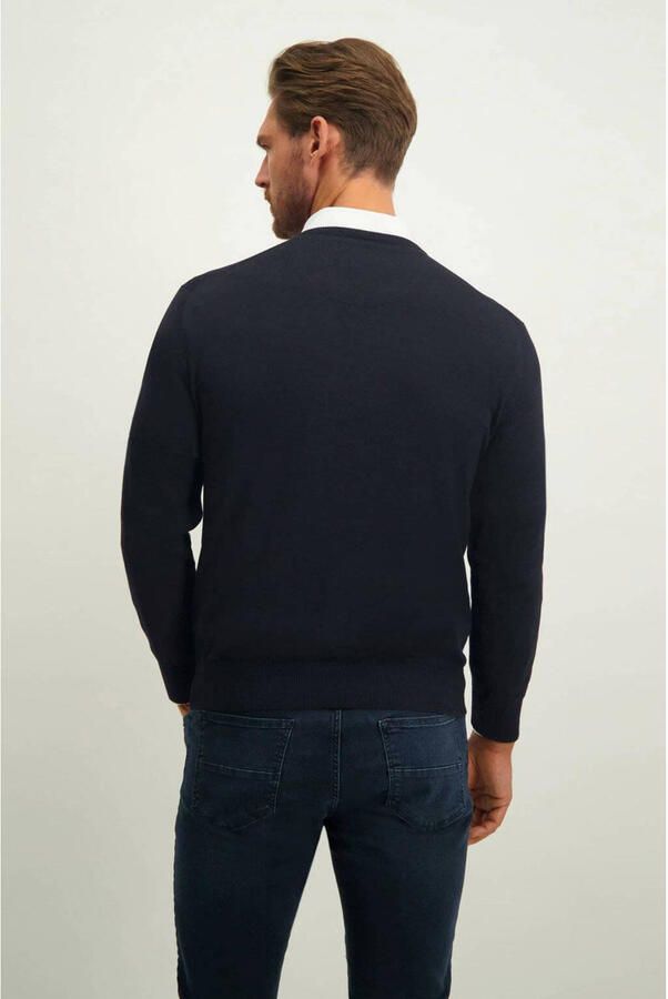 State Of Art Sweater Trui V-Neck Navy