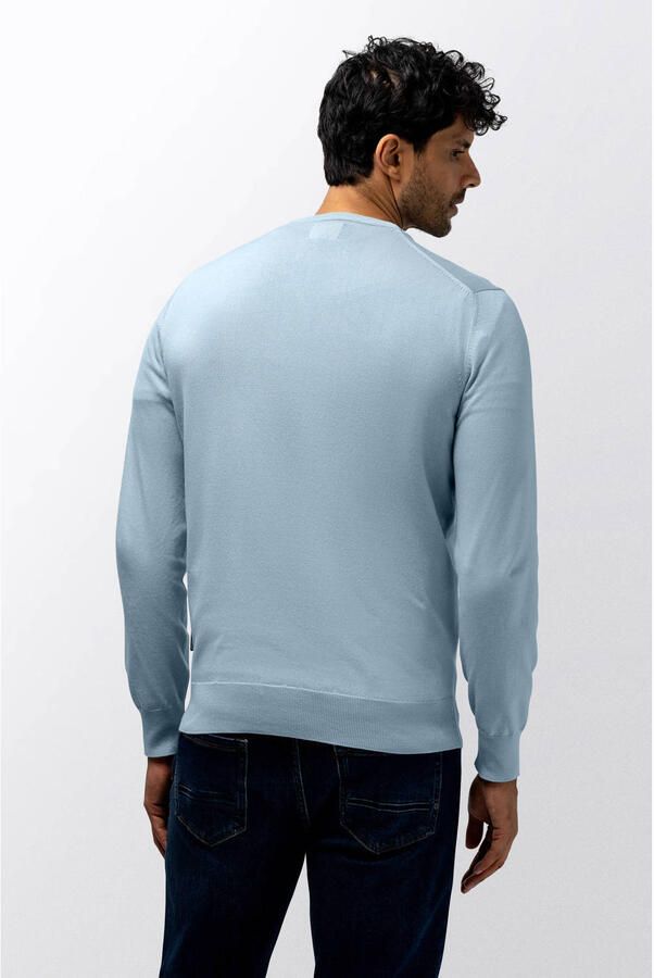 State of Art pullover fijn gebreid lichtblauw - Foto 3