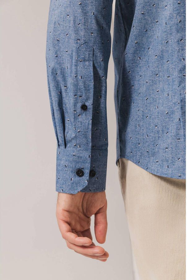 State of Art regular casual overhemd blauw - Foto 2