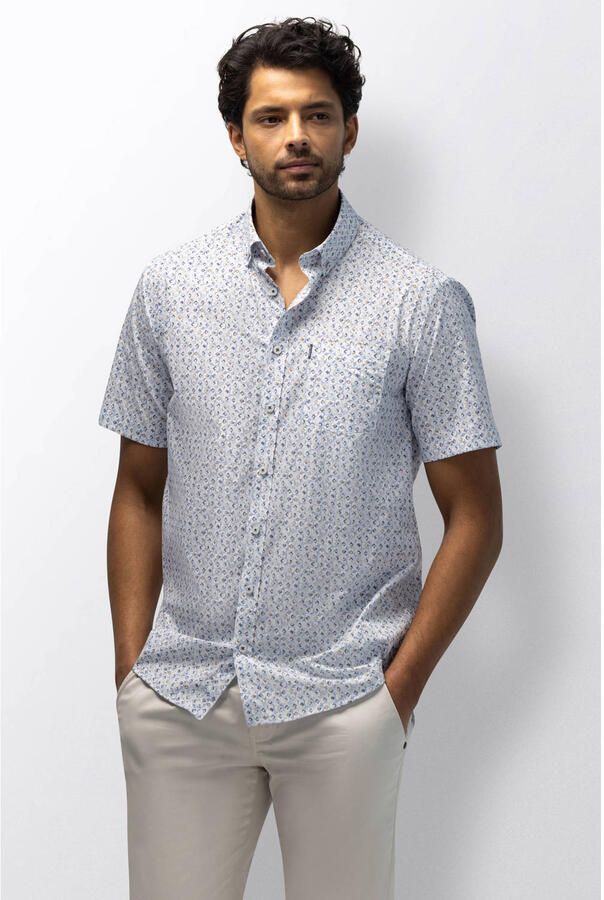 State of Art regular casual overhemd blauw