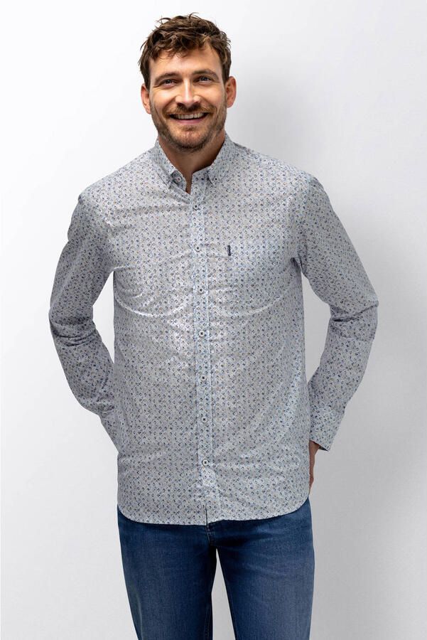 State of Art regular casual overhemd lichtblauw