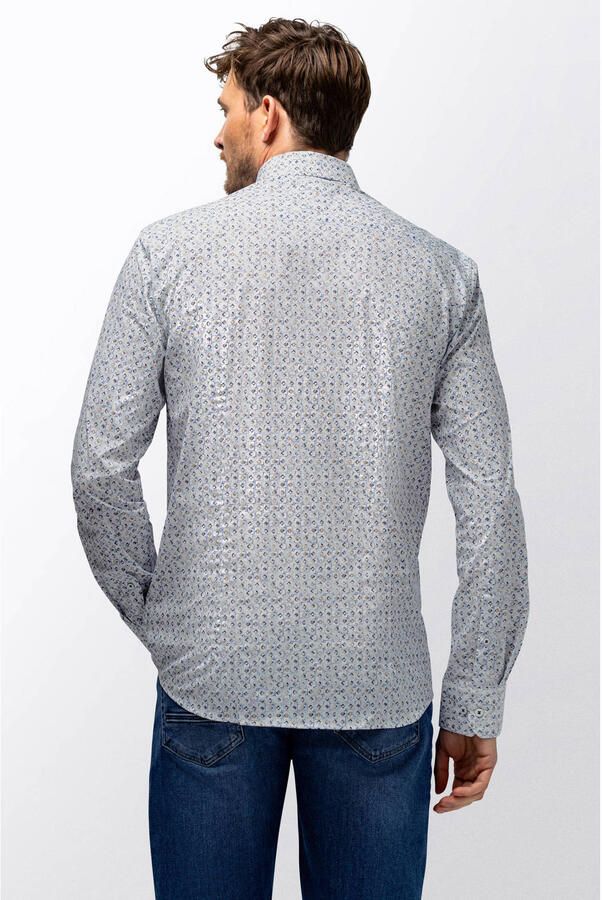 State of Art regular casual overhemd blauw - Foto 3