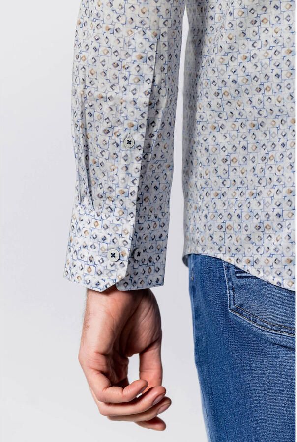 State of Art regular casual overhemd blauw - Foto 2
