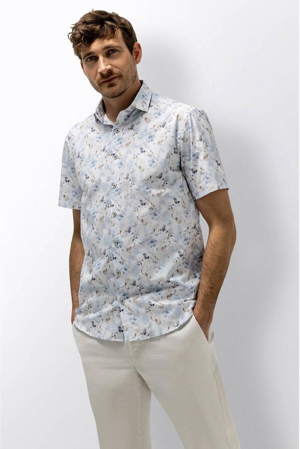State of Art regular casual overhemd lichtblauw