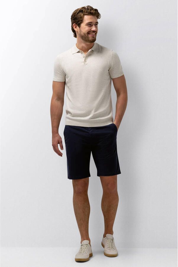 State of Art regular chino short donkerblauw - Foto 2
