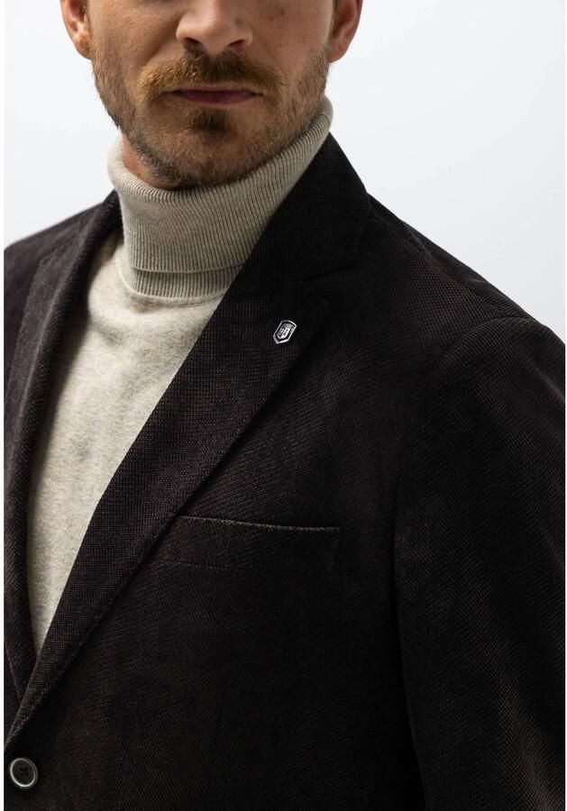 State of Art regular fit colbert donkerbruin - Foto 2