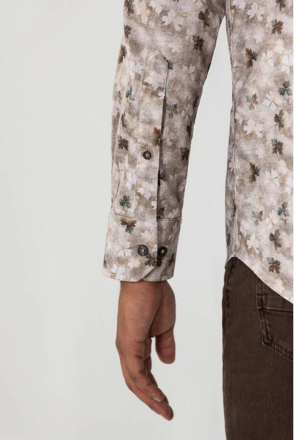 State Of Art Overhemd Lange Mouw Overhemd Flower Print Bruin - Foto 2