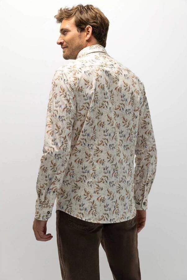 State of Art regular fit overhemd met print dusty pink white - Foto 2