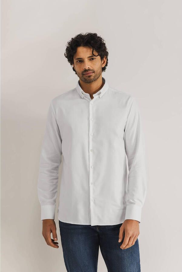 State Of Art Overhemd Lange Mouw Essentials Oxford Overhemd Wit