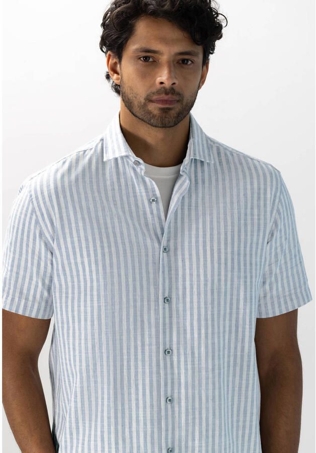 State Of Art Overhemd Korte Mouw Short Sleeve Shirt Stripe Blauw - Foto 2