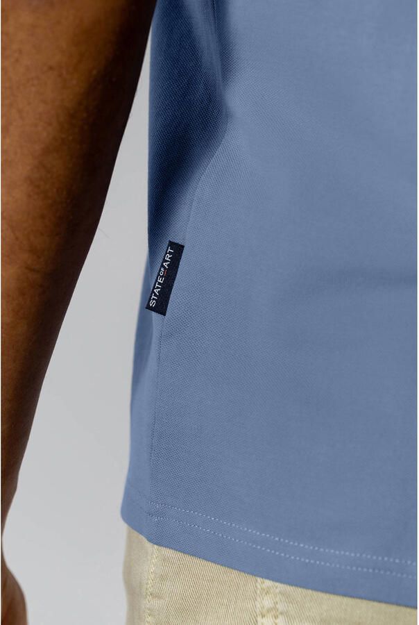 State of Art regular polo blauw - Foto 2