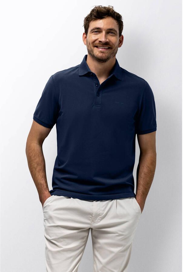State Of Art Polo Shirt Korte Mouw Poloshirt Piqué Navy