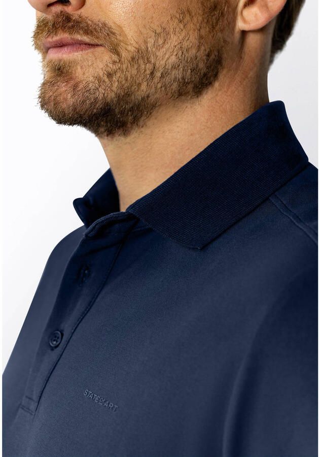 State Of Art Polo Shirt Korte Mouw Poloshirt Piqué Navy - Foto 2