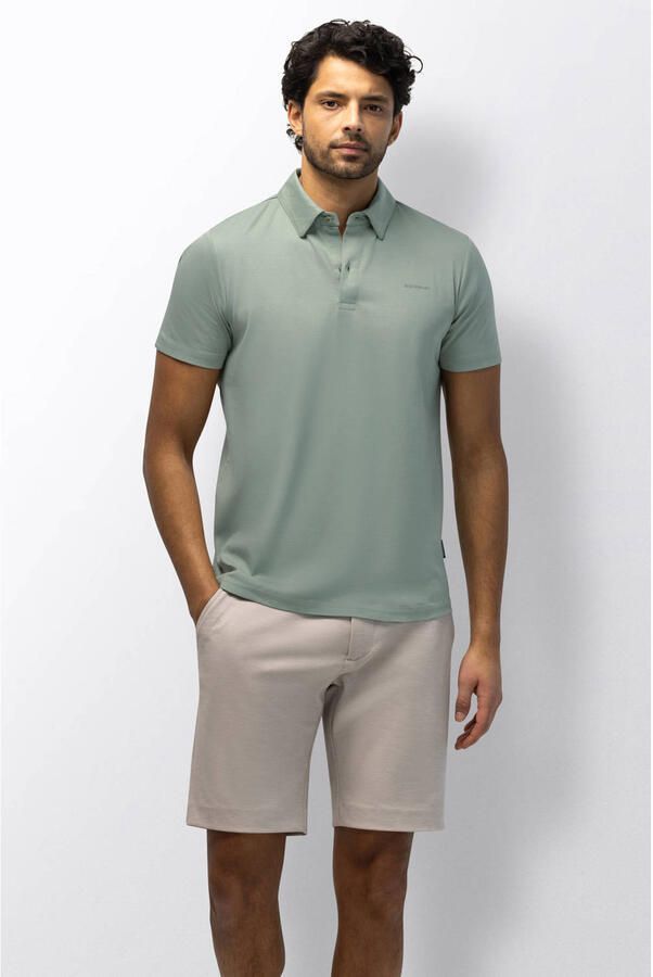State Of Art Polo Shirt Korte Mouw Poloshirt Jersey Interlock Jade