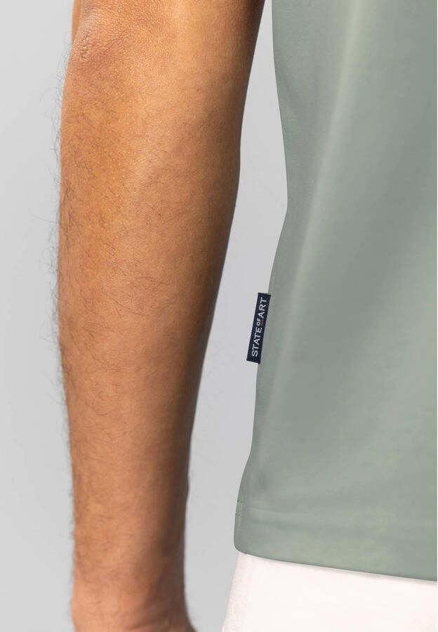 State Of Art Polo Shirt Korte Mouw Poloshirt Jersey Interlock Jade - Foto 3