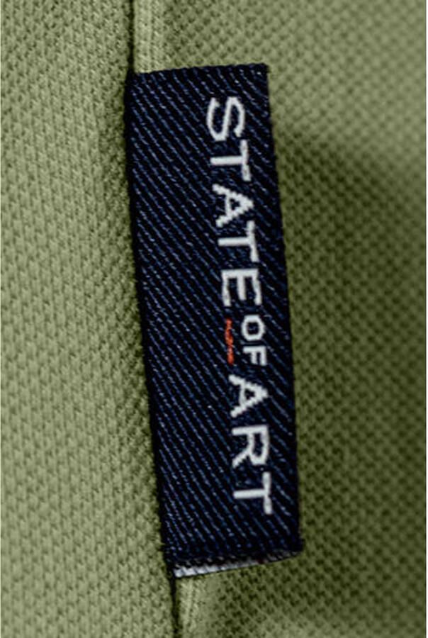 State Of Art Polo Shirt Korte Mouw Poloshirt Piqué Lichtgroen - Foto 2