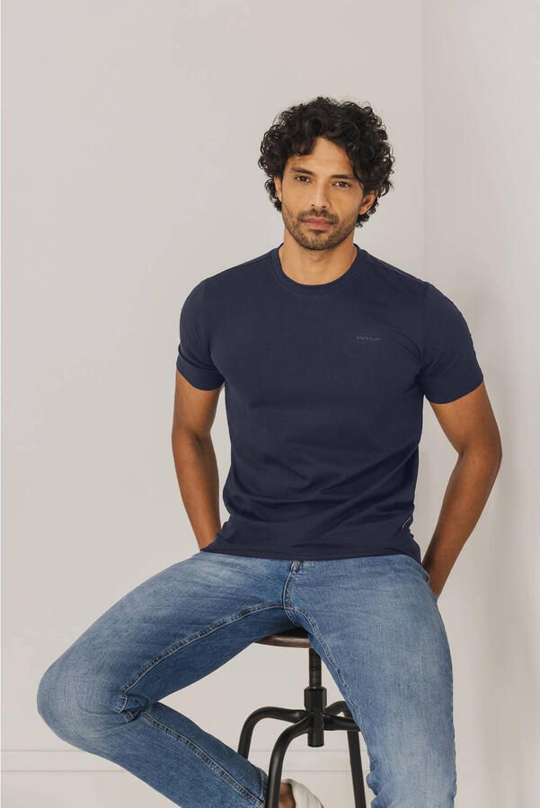 State of Art regular T-shirt donkerblauw - Foto 3