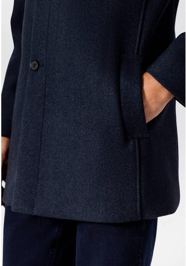 State of Art wintermantel met wol dark-blue - Foto 3
