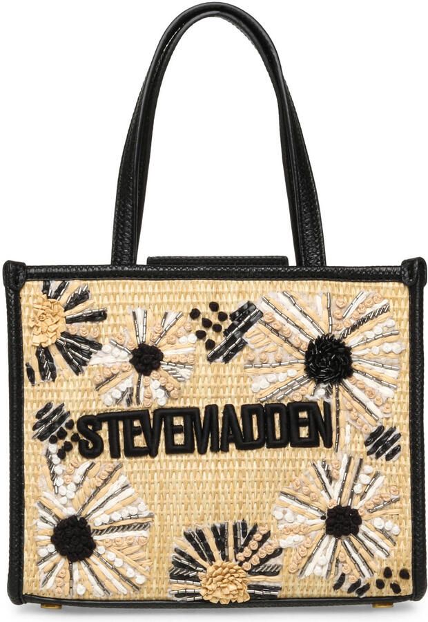 Steve Madden shopper Bdecor-B naturel zwart