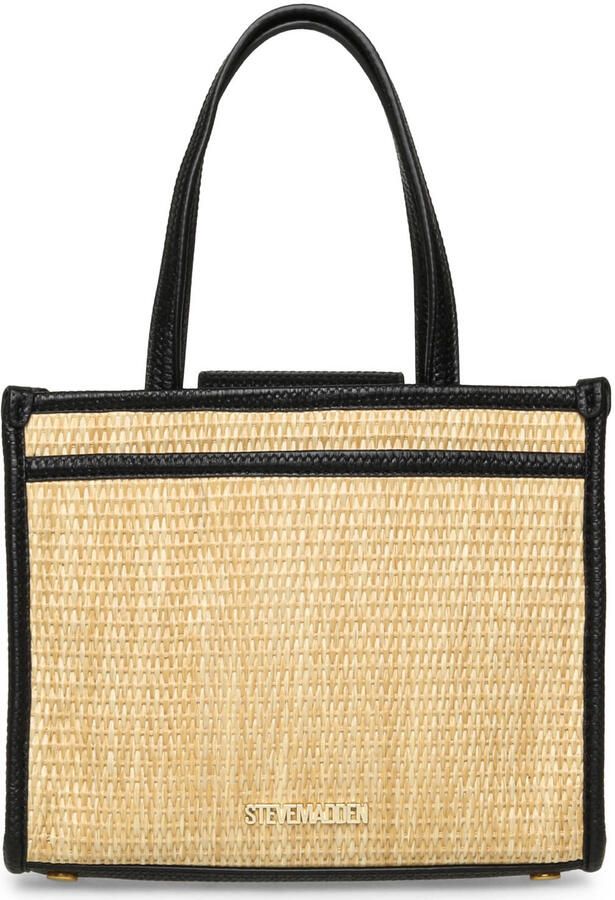 Steve Madden shopper Bdecor-B naturel zwart - Foto 2
