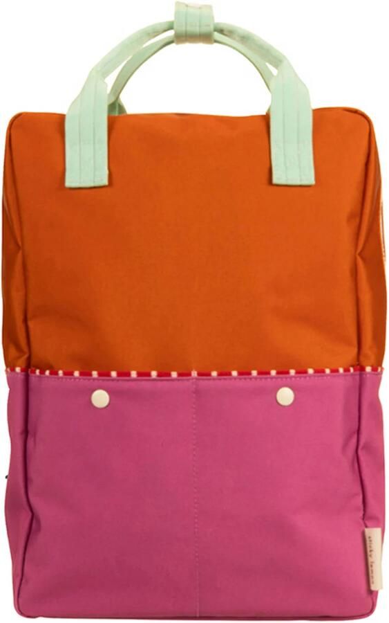 Sticky Lemon Rugzak Colourblocking Backpack Large Gravel Orange - Foto 3