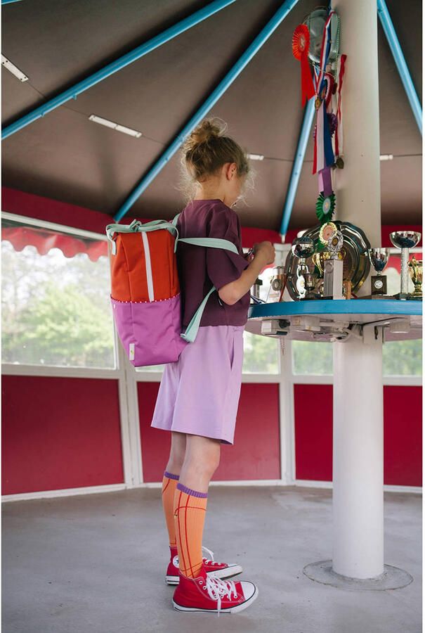 Sticky Lemon Rugzak Colourblocking Backpack Large Gravel Orange - Foto 2