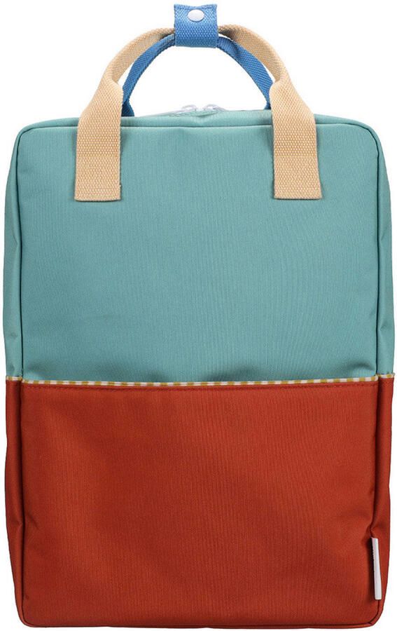 Sticky Lemon rugzak Large Colourblocking Wonders blauw rood