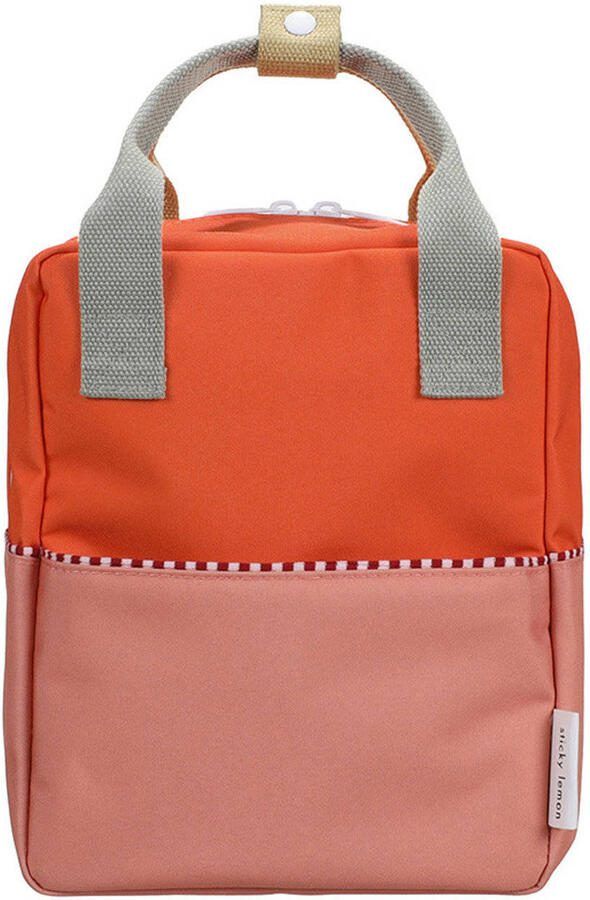 Sticky Lemon rugzak Small Colourblocking Wonders oranje roze