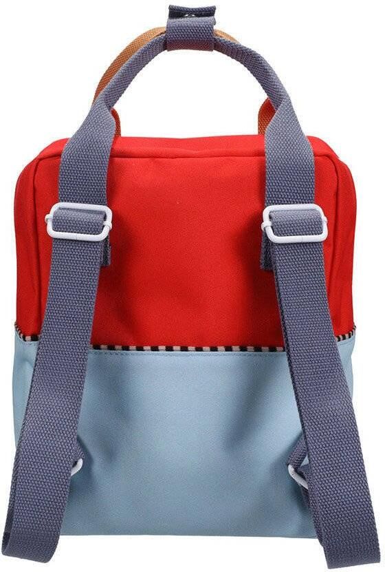 Sticky Lemon rugzak Small Colourblocking Wonders rood lichtblauw - Foto 2