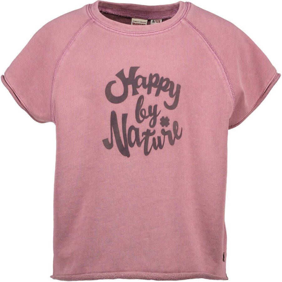 Street called Madison T-shirt met printopdruk paars