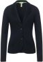 Street One Blauwe Reverskraag Blazer Lange Mouwen Blue Dames - Thumbnail 1