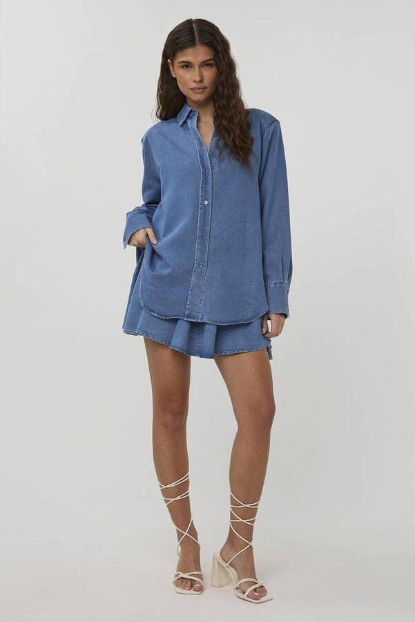 Studio AMAYA A-lijn rok blauw - Foto 2