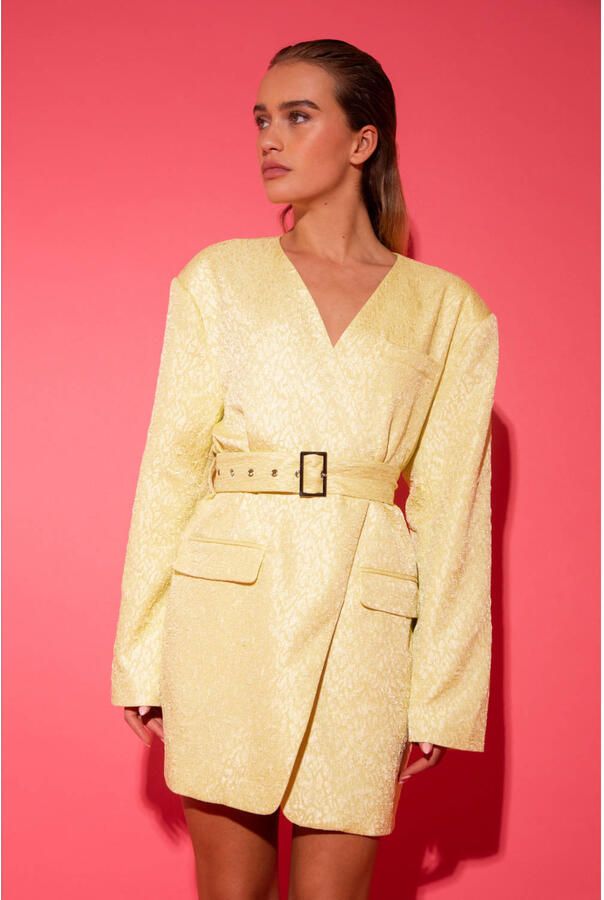 STUDIO AMAYA Dames Jurken Mila Dress Geel - Foto 2