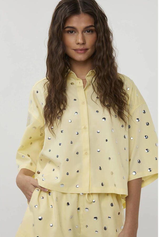 Studio AMAYA blouse lichtgeel - Foto 2