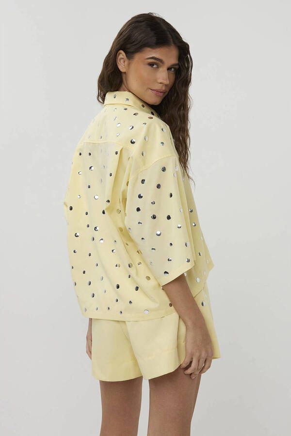 Studio AMAYA blouse lichtgeel - Foto 3